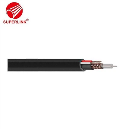 옥외를위한 고압선 2 * 0.75를 가진 동축 케이블 KBK