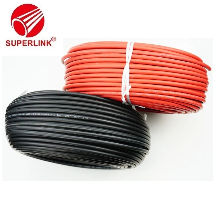 PV 케이블 6mm2 태양광 모듈 XLPE 재킷 1.5kv